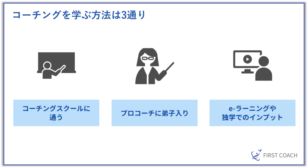 コーチングを学ぶ方法は3通り-1024x561 コーチングを効果的に学ぶ！おすすめの学習方法とそのメリット・デメリット