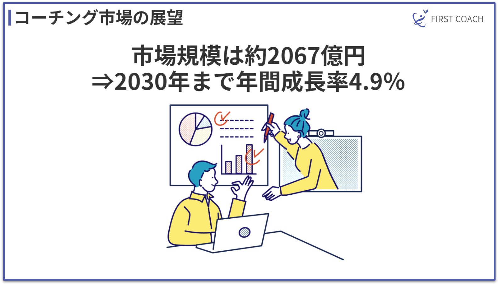 coaching-market_v1 【2024】儲かる？多様なコーチングビジネスモデル4選を紹介！法人契約から個人セッションまで！